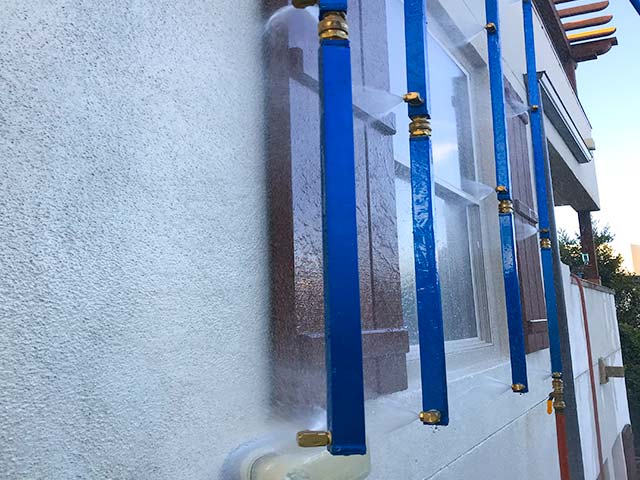 Water intrusion inspection in Los Angeles - E1105 rain leak testing