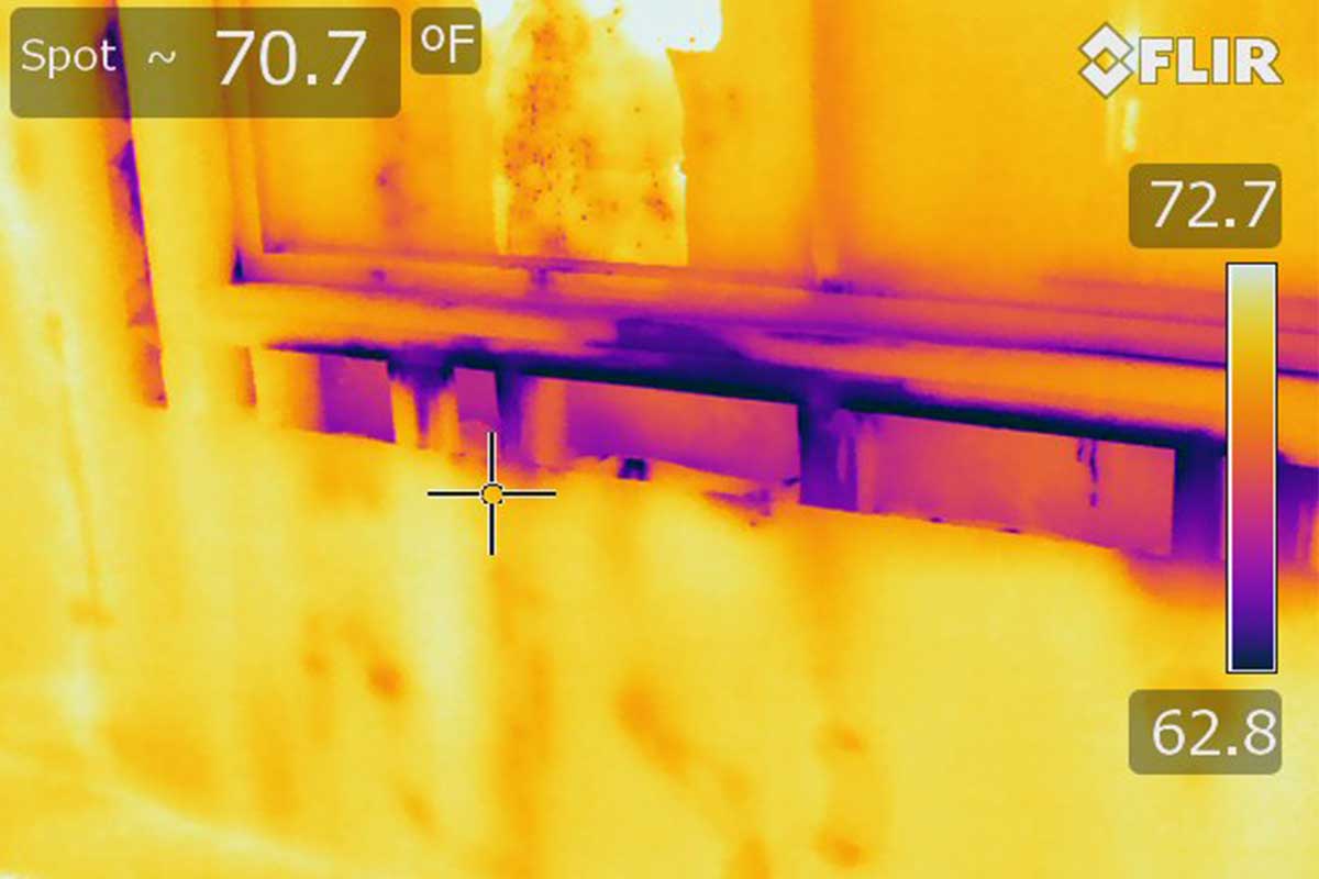 thermography used for rain leak detection in Los Angeles 