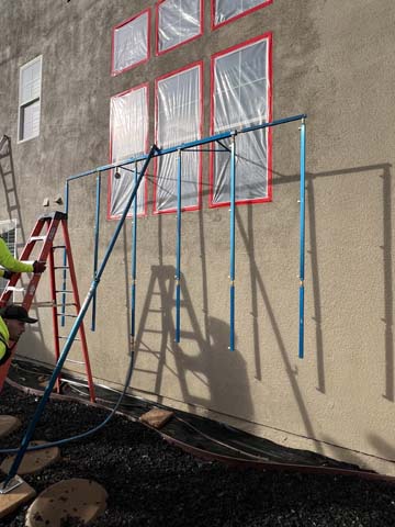 Santa Clartia stucco wall and Window Leaks3 stucco wall water intrusion testing in Los Angeles