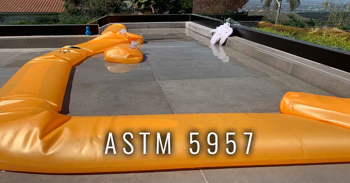 ASTM 5957 deck leak teest in Los Angeles 