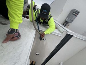 Exterior deck leak water intrusion testing in Los Angeles