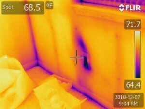 Infrared Thermography Used in Water Intrusion Testing in Los Angeles