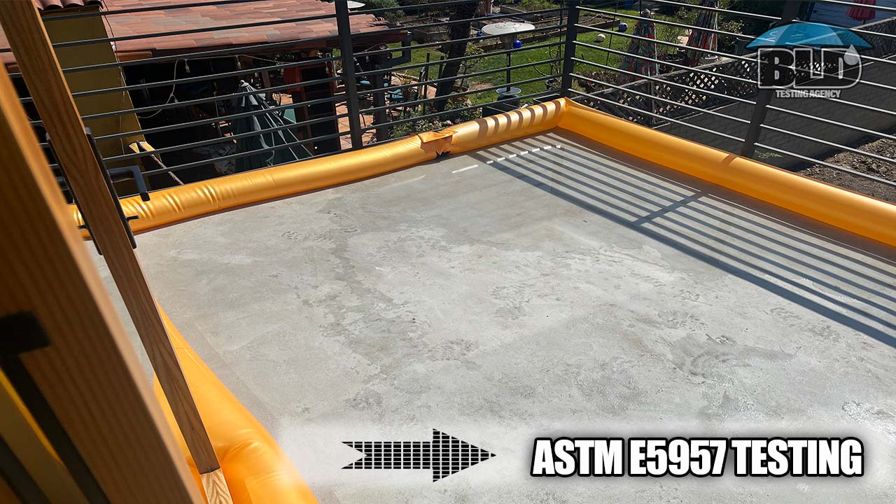 water intrusion testing in western United States