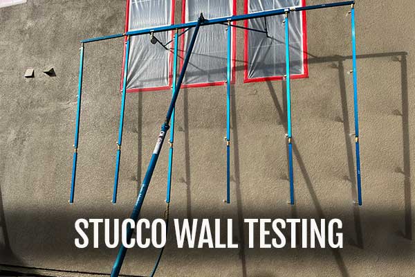 Stucco wall leak testing in Arizona