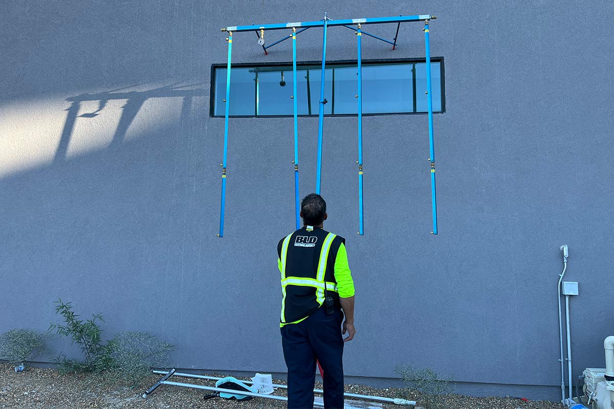 Arizona Stucco wall water intrusion test