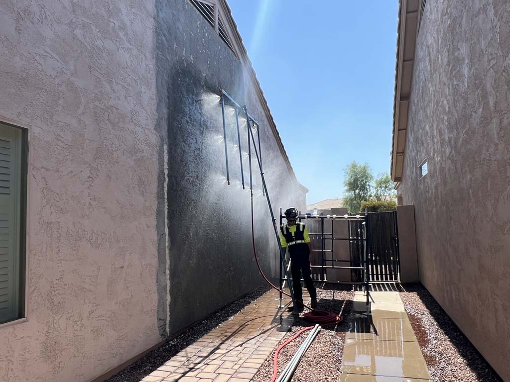 Stucco wall leak testing for walls that leak in California, Los Angeles, Arizona, Utah, Nevada